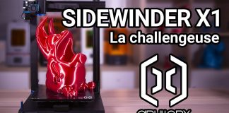 Test de l'imprimante 3D Sidewinder X1 d'Artillery, la challengeuse !
