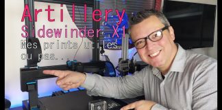 Artillery Sidewinder X1 – Mes prints utiles, ou pas…