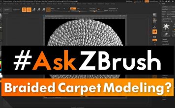 #AskZBrush: “How can I model a braided carpet using ZBrush?”
