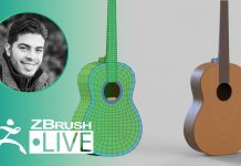 ZBrush Guides: 3D Model a Guitar #withme ! – Pablo Muñoz Gómez – Part 1