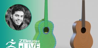 ZBrush Guides: 3D Model a Guitar #withme ! – Pablo Muñoz Gómez – Part 1