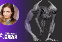 How to Use ZBrush to Speed Sculpt a Large Monster! – Ashley A. Adams "A_Cubed" – ZBrush 2020