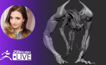 How to Use ZBrush to Speed Sculpt a Large Monster! – Ashley A. Adams "A_Cubed" – ZBrush 2020
