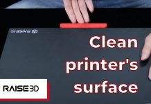 How to clean Raise3D E2 3D printing surface | Raise3D Academy