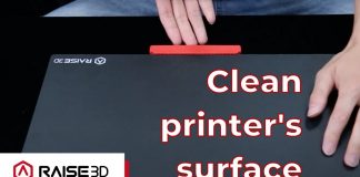 How to clean Raise3D E2 3D printing surface | Raise3D Academy