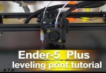 Ender-5 Plus leveling print tutorial