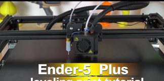 Ender-5 Plus leveling print tutorial