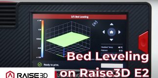 E2 3D Printer Automatic Bed Leveling | Raise3D Features Overview