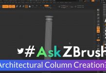 #AskZBrush: “How can I create an architectural column in ZBrush?”