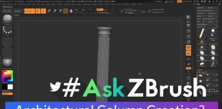 #AskZBrush: “How can I create an architectural column in ZBrush?”