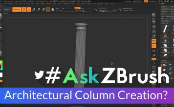 #AskZBrush: “How can I create an architectural column in ZBrush?”
