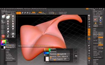 ZBrush 4 – Move Elastic Brush