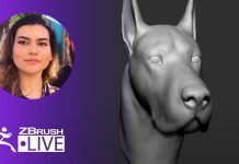 3D Sculpt a Great Dane Dog #withme ! – Ana Carolina Pereira – ZBrush 2021