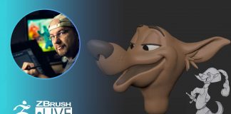 3D Model a Disney Style Canine Character in ZBrush #withme ! – Shane Olson – Part 1