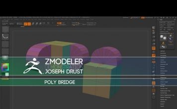 ZBrush ZModeler Polygon Actions – Poly Bridge