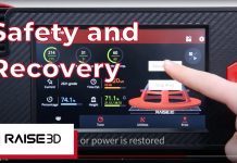 E2 3D Printer Safety and Recovery features | Raise3D Features Overview