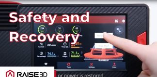 E2 3D Printer Safety and Recovery features | Raise3D Features Overview