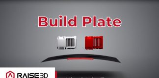 E2 3D Printer Flexible Build Plate | Raise3D Features Overview