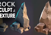 Stylized Rock in Zbrush, Maya 2024, Substance Painter