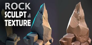 Stylized Rock in Zbrush, Maya 2024, Substance Painter