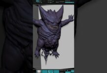 That’s an ugly blockout! #3d #zbrush #digitalart #pokemon #handpainted #substancepainter