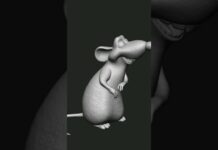Mouse | #shorts #mouse #3d #art #zbrush #3dprinting