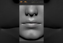 Adding skin details in ZBrush 💫 #3dart #zbrush #realistic #skin #texture #pores #characterdesign