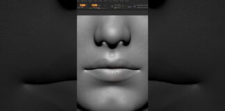 Adding skin details in ZBrush 💫 #3dart #zbrush #realistic #skin #texture #pores #characterdesign