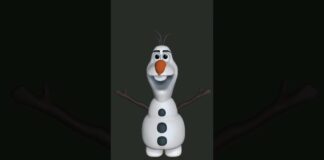 zbrush sculpting process – My version of the character olaf from the movie frozen #shorts #zbrush