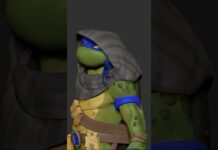 Leonardo #tmnt #zbrush #3dsculpting #ninja #turtle #