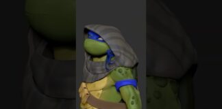 Leonardo #tmnt #zbrush #3dsculpting #ninja #turtle #