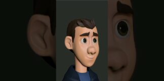 Zbrush sculpting process| cartoon 3d character – teen boy #shorts #zbrush #pixologic