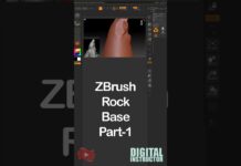 ZBrush – create rock #zbrush #3dmodeling #sculpting #shorts @zartforaj60