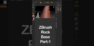 ZBrush – create rock #zbrush #3dmodeling #sculpting #shorts @zartforaj60