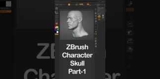 ZBrush – Character Skull #skull #zbrush #3dmodeling #sculpting #shorts @speedcharlive