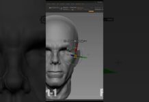 Portrait Study in ZBrush : Part-1 #shorts