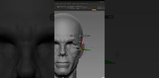 Portrait Study in ZBrush : Part-1 #shorts