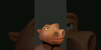 Zbrush sculpting process – 3d creature | cartoon character for animation #shorts #zbrush #pixologic