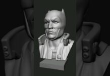 Batman #3d #zbrush #3dprinting #3dmodel #3dprint #3dart