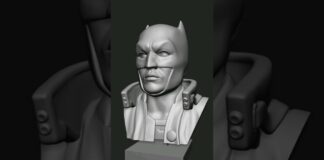 Batman #3d #zbrush #3dprinting #3dmodel #3dprint #3dart