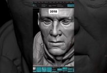 7 years of art 🙃 #digitalart #zbrush #3d #blender #substancepainter #howto #sculpt #art