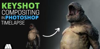 ZBrush to Keyshot to Photoshop Timelapse – ‘Troll’ Study