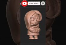Inside Out 3d model zbrush #3d #insideout #3dprinting #zbrush #3dmodel #shorts