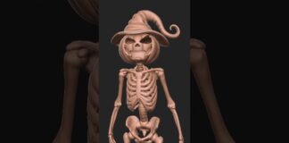 Halloween ghost 👻 #3d #animation #3d #zbrush #3dmodel #3dprinting #halloweencostume #blender