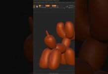 Balloon Dog #3d #zbrush #3dprinting #3dmodel #3dprint #3dart
