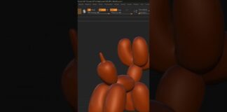 Balloon Dog #3d #zbrush #3dprinting #3dmodel #3dprint #3dart