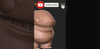 Sharko 3d model zbrush #3d #shark #3dprinting #zbrush #shorts