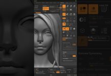 Как разделить экран / вьюпорт в Zbrush #3d #zbrush #shorts