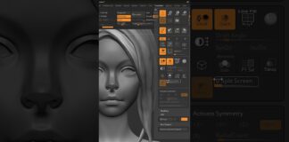 Как разделить экран / вьюпорт в Zbrush #3d #zbrush #shorts
