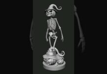 Halloween Ghost | #shorts #halloween #ghost #3d #art #zbrush #3dprint